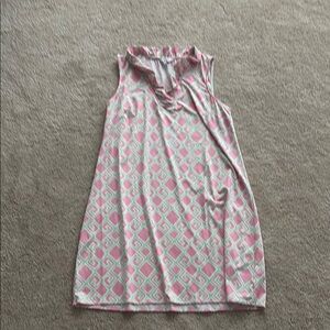 Crown & Ivy Pink and Green Sleeveless Sundress